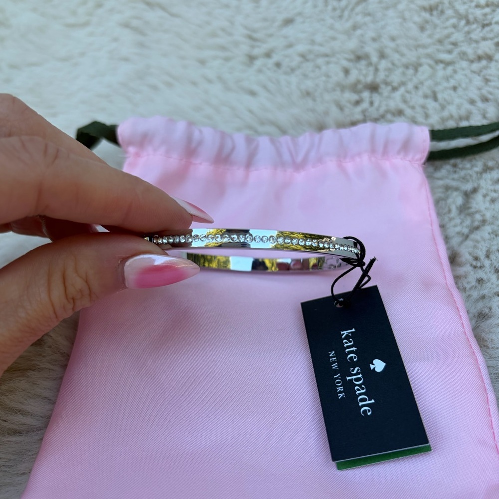 kate spade Silver Hinged Bangle Bracelet